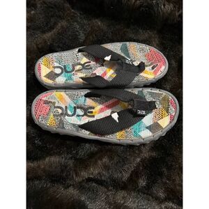 Hey Dude Flip Flops Sandals Marca Tapestry  Slip On shoes 9 10